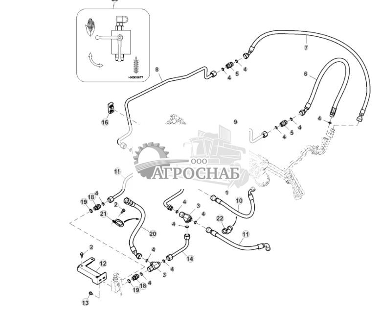 Гидравлические шланги, высокоскоростной насос мотовила и трубопроводы 2WD, соломоразбрасыватель - ST852698 918.jpg